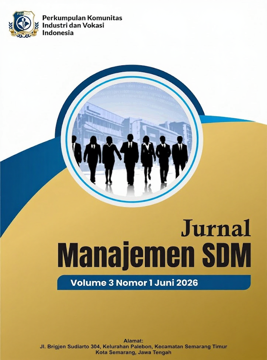 					View Vol. 3 No. 1 (2026): Juni: Jurnal Manajemen Sumber Daya Manusia
				